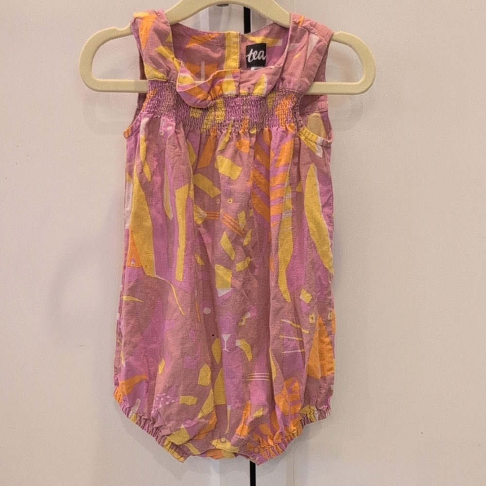 Tea Collection Pink and Yellow Bubble